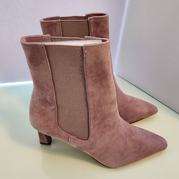 Mauve Suede Ankle Boots Charles by Charles David - Picture 7 of 7